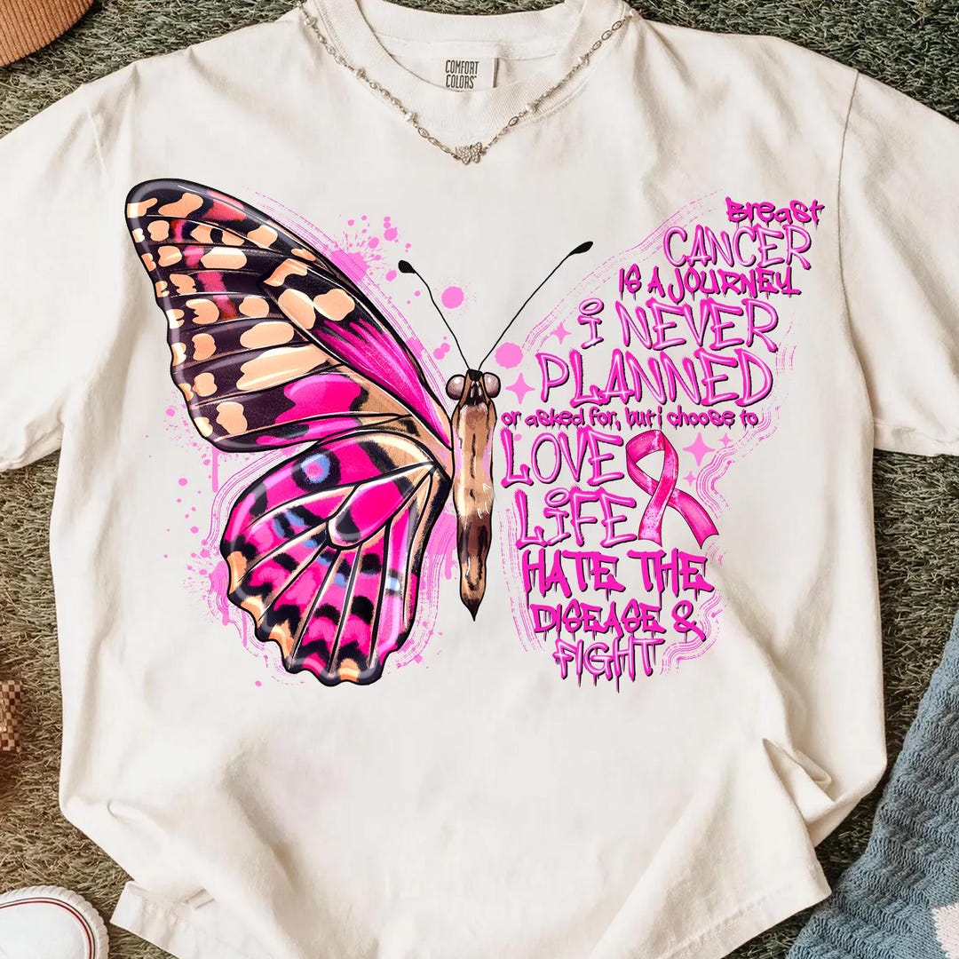 Surviving Cancer Ribbon Butterfly Breast Cancer Png, Pink Ribbon Surviving Cancer Png, Breast ...
