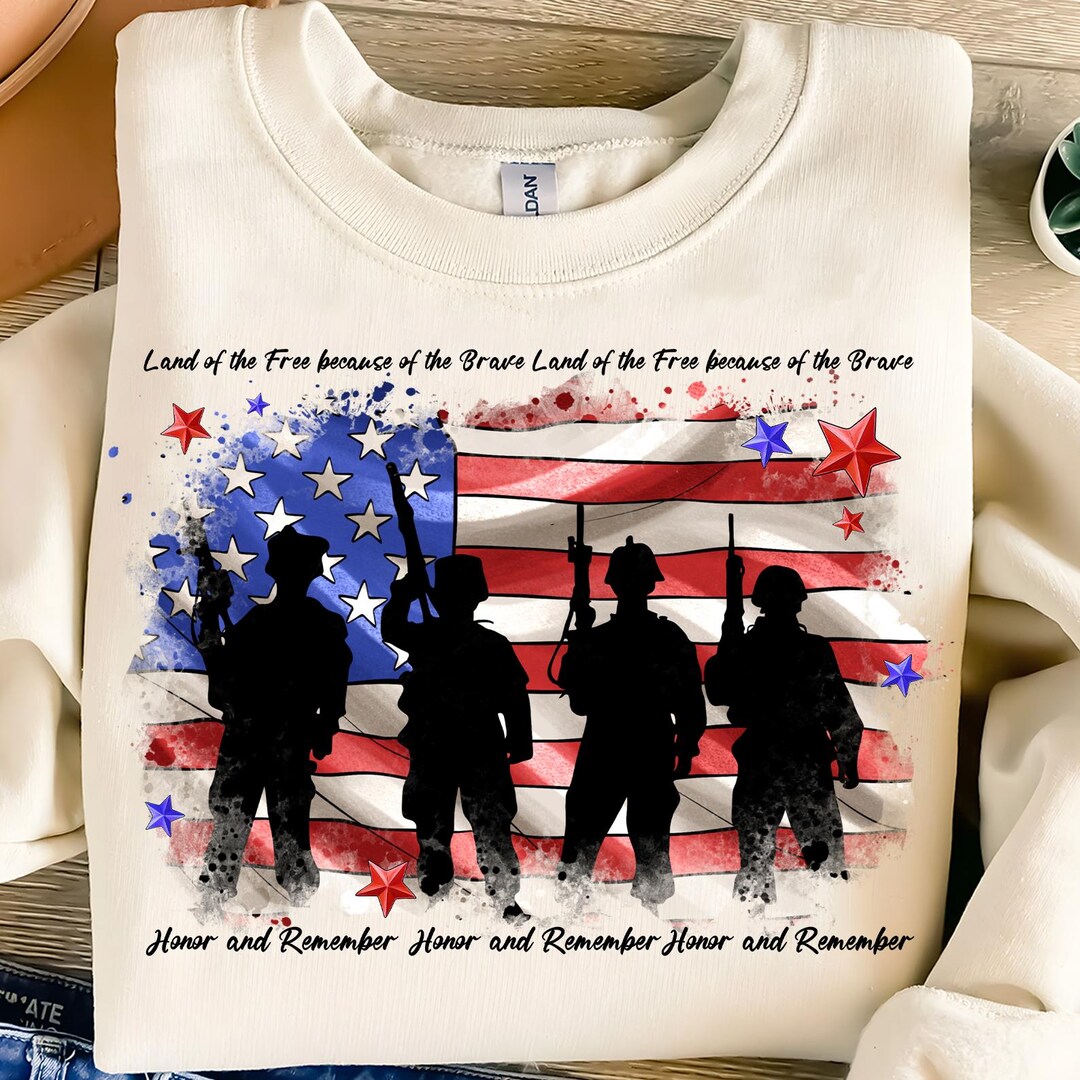 Patriotic Veterans Day PNG: Land of the Free (digital Download) - Etsy