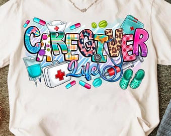 Caregiver Life Nurse Png: Healthcare Design (Digital Download)