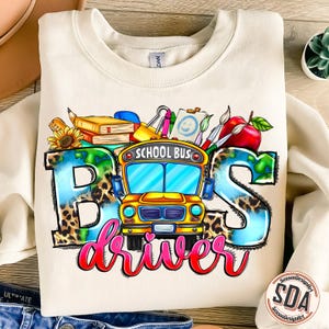 Bus Driver School Sublimation Design Download, Teacher&#39;s Day Png, Western Teacher Png, Teacher Life, Back To School Png, Sublimate Download