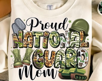 Proud Army National Guard Mom PNG: Sublimation Design (Digital Download)