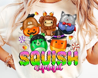 Squishmallow Halloween PNG: Squish Squad Digital Download