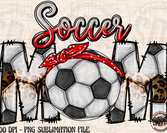 Leopard Soccer Mom PNG: Western Mama Design (Digital Download)