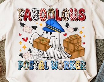 Fab Boo Lous Postal Worker Png, Postal Boo Lous Png, Post Office Crew Png, Office Boo Crew Png, Ghost Postal Worker Png, Digital Download