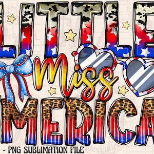 Little Miss 'Merica png sublimation design download, 4th of July png, America, Independence Day, Memorial day, sublimate designs download