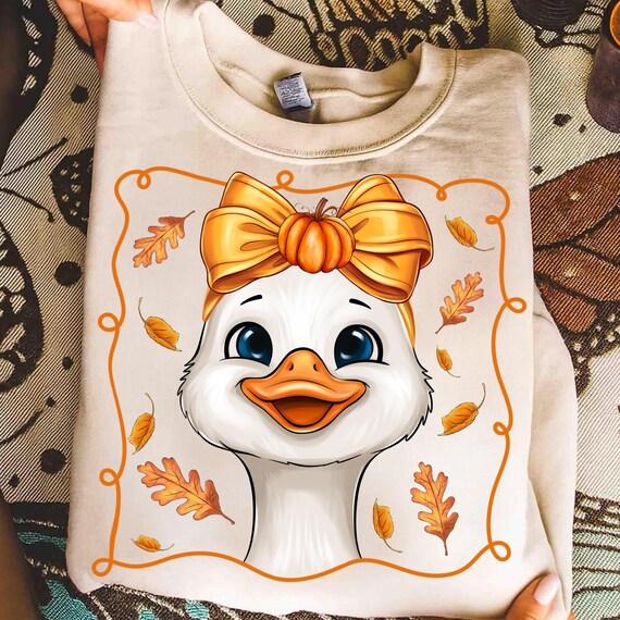 Fall Goose PNG: Leopard Bows Coquette Shirt Design (Digital Download, 3200x2400px, 300dpi)