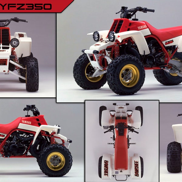 1987 Yamaha Banshee YFZ350  - HQ Vinyl Shop Banner