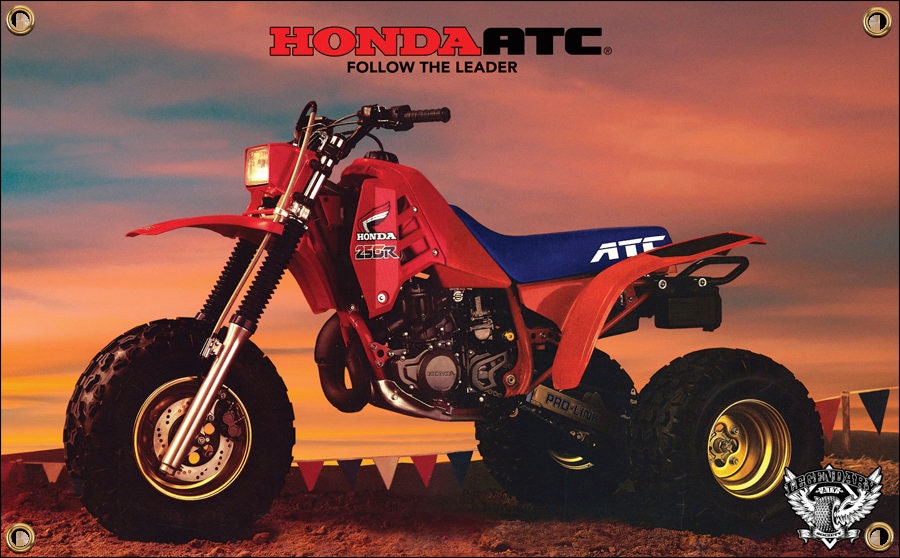 Rear Fender Decal For 1986 Honda ATC250R – 3 Wheeler Sticker Mark