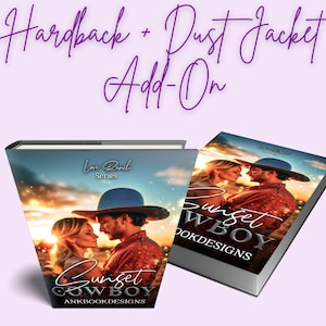 Hardback + Dust Jacket Add-On's For Book Cover Designs | Book Cover Add-On | Case Laminate