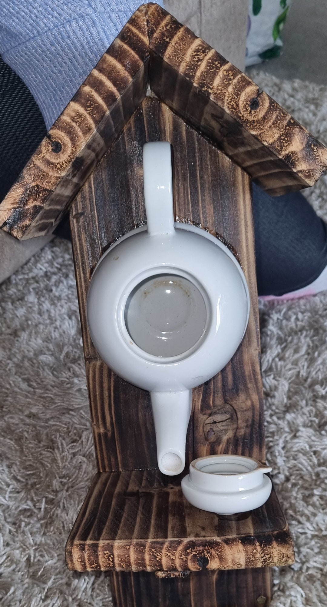 Teapot Bird Feeder Etsy