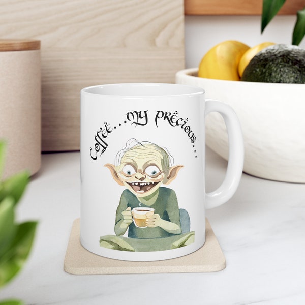 Gollums Brew: LOTR 11oz Mug - Precious Coffee | LOTR Gift, Hobbit Mug, Lord of the Rings Mug