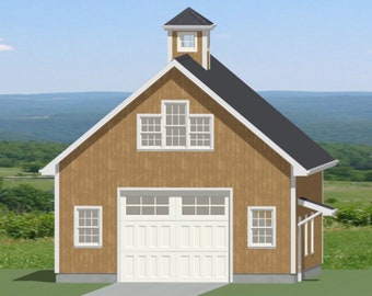 1 Car Garage Plan - 26' x 30' - Blueprint Construction Floor Plan (G7)