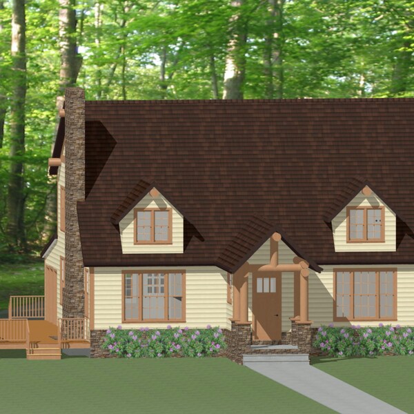 Mountain Cabin Plans Etsy