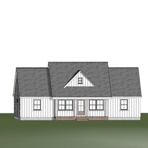 Farmhouse - 1600 Sqft - 3 Bedroom 2 Bath - Modern Farmhouse Ranch Home Plan - H20