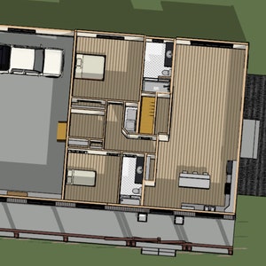 Barndominium House Plan Luxury Barndominium Ranch with 2 Bedrooms 1500 sqft Floorplan H11 image 5