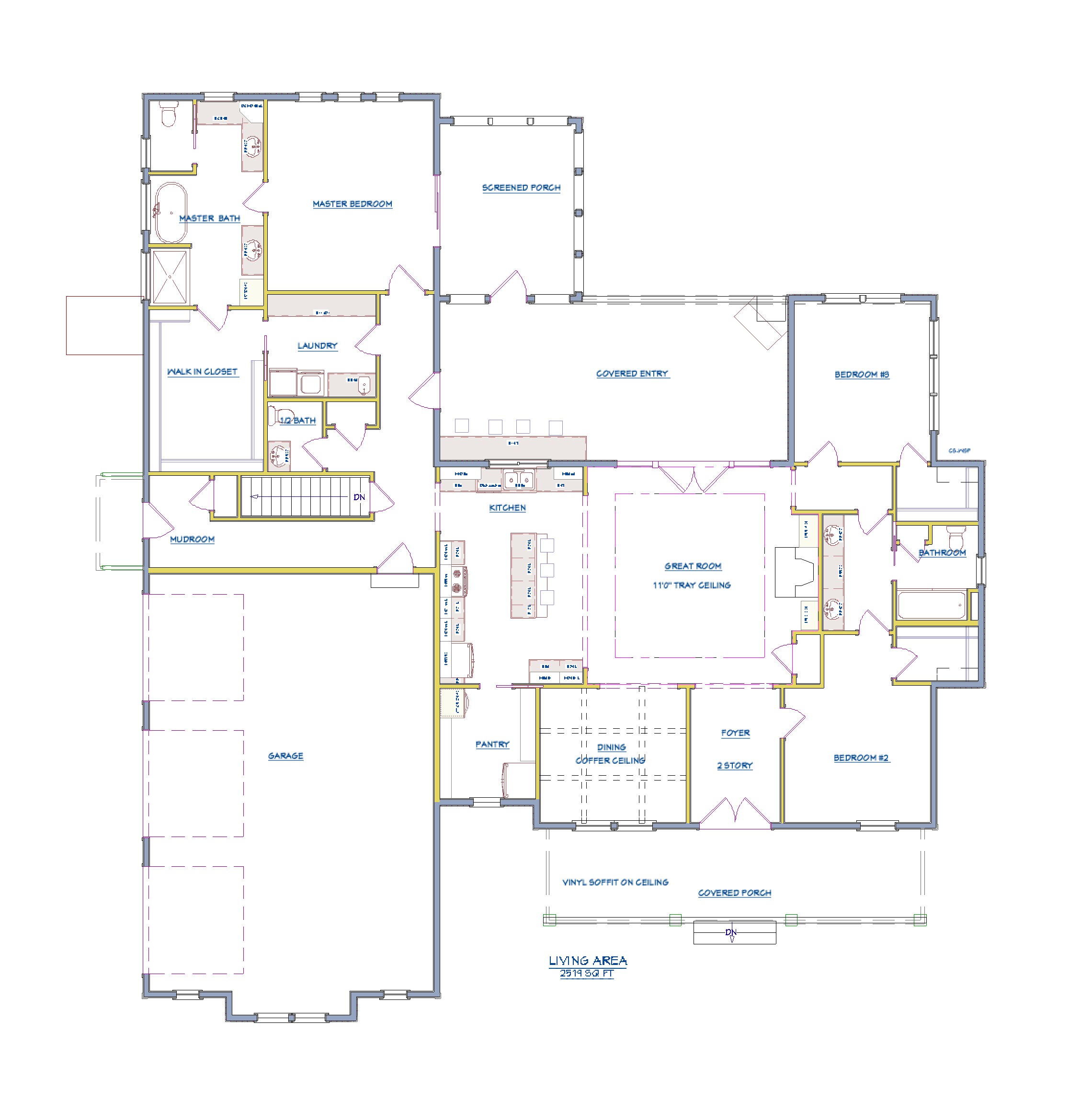 Modern Farmhouse House Plan Luxury Farmhouse With 3 Bedrooms - Etsy