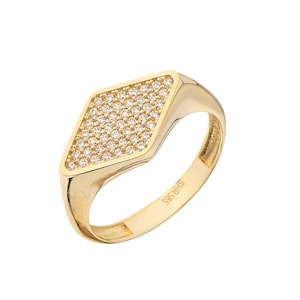 14K Gold Signet Ring/ Unique Signet Ring/ Women Rose Gold Signet Ring / Vintage Signet Ring/ Birthday Gift/ Christmas Gift