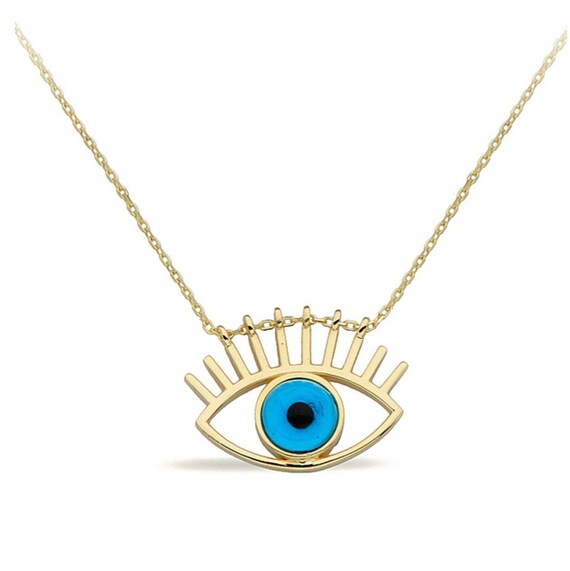 Vintage evil eye pendant sale