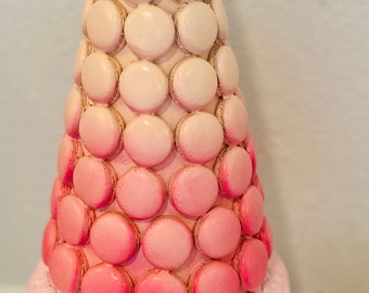 Pink Ombré Macaroon Tower