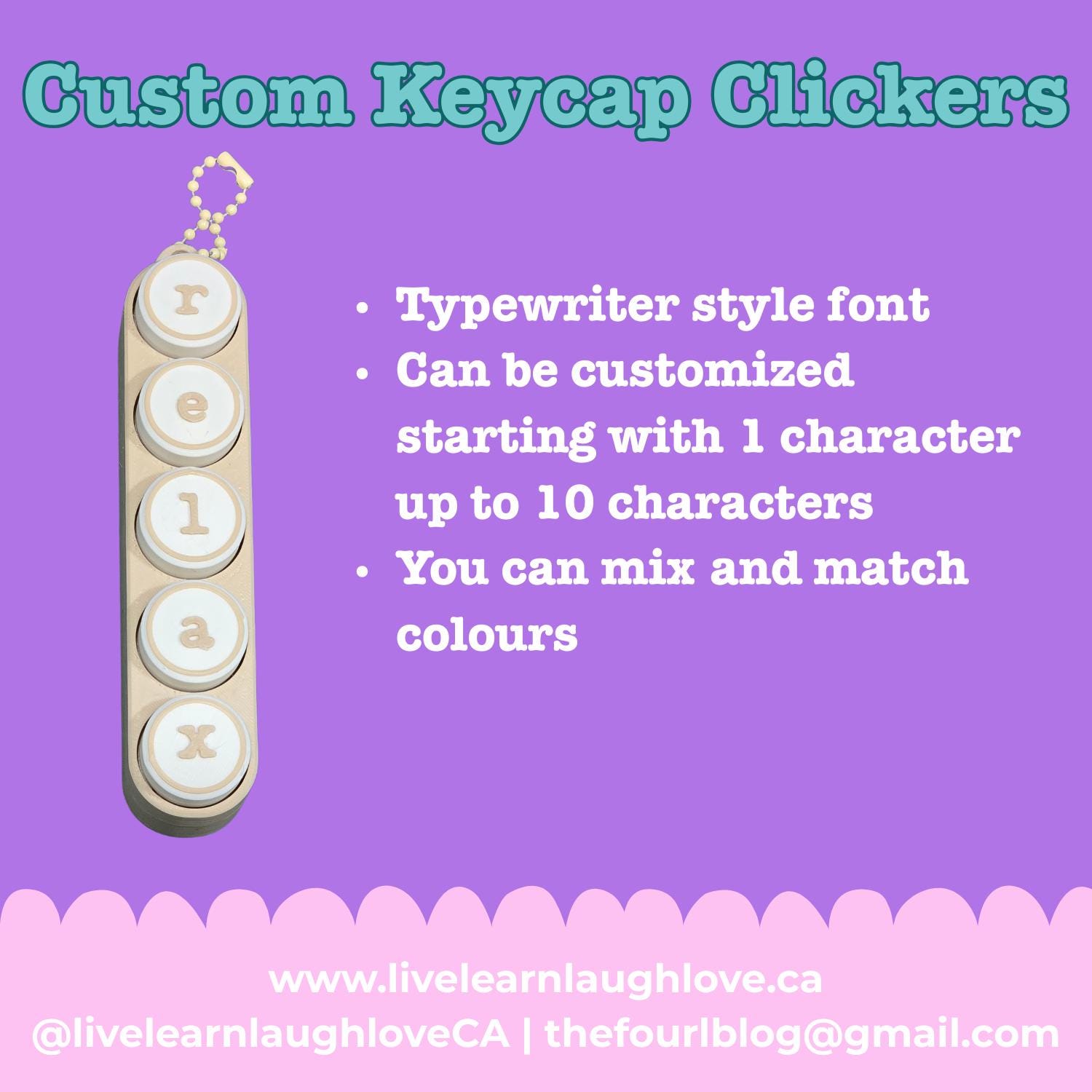Personalised Computer Clicker Custom Keycap Clicker Fidget | Mechanical Keyboard Keychain | ADHD ...