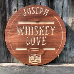 Custom Bar Sign | Personalized Wood Sign | Wooden Bar Sign | Custom Engraved Wood Sign