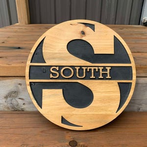 Wood Monogram Sign | Custom Wooden Name Sign | Personalized Outdoor Wood Sign | Custom Engraved Wood Sign | Family Name Plaque