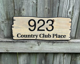 Address Signs | Modern Plaques | Home number Signage | Outdoor Wood Sign | Front Porch Sign | New House Gift | Home Number Plaque