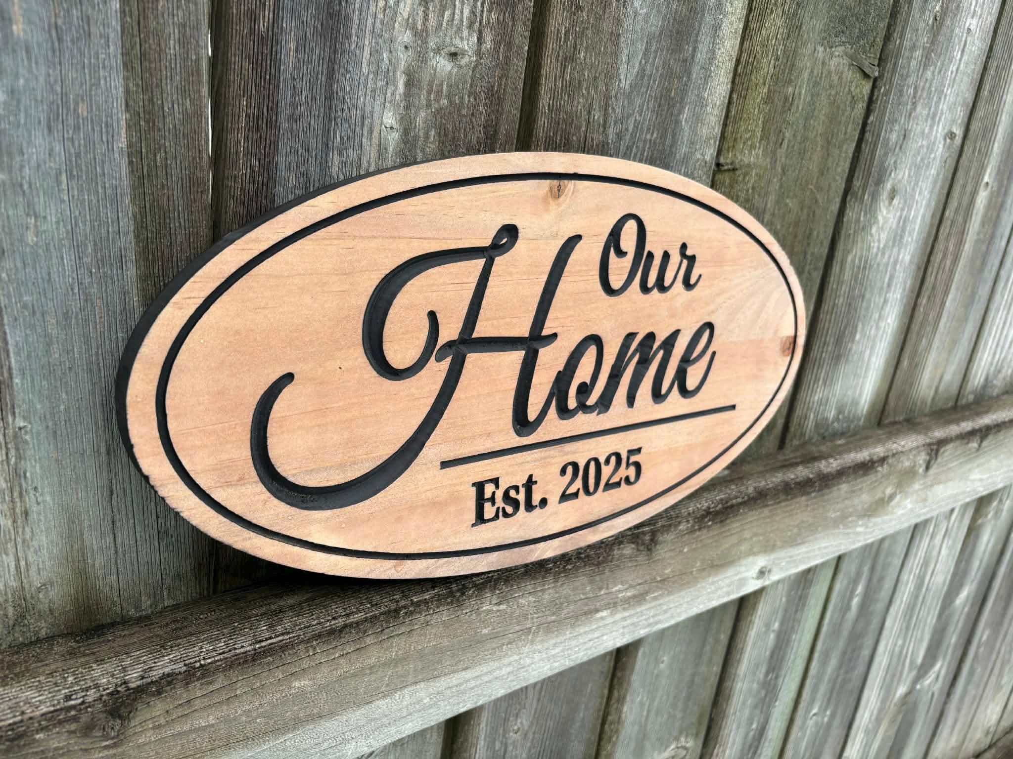 Personalized Welcome Sign – Custom Wall Art, Anniversary Gift, Carved ...