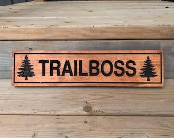 Custom Trail Sign | Outdoor Sign | Personalized Trail Sign |  Engraved Sign | Wood Sign | Lake Sign | Tree sign