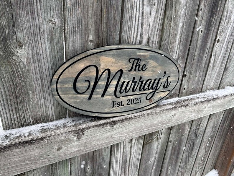 Wood Sign, Family Name Sign, Last Name Sign, Custom Wood Sign, Personalized Sign, Home Decor, Wall Decor, Wedding Gift, Custom Wood Signs image 3