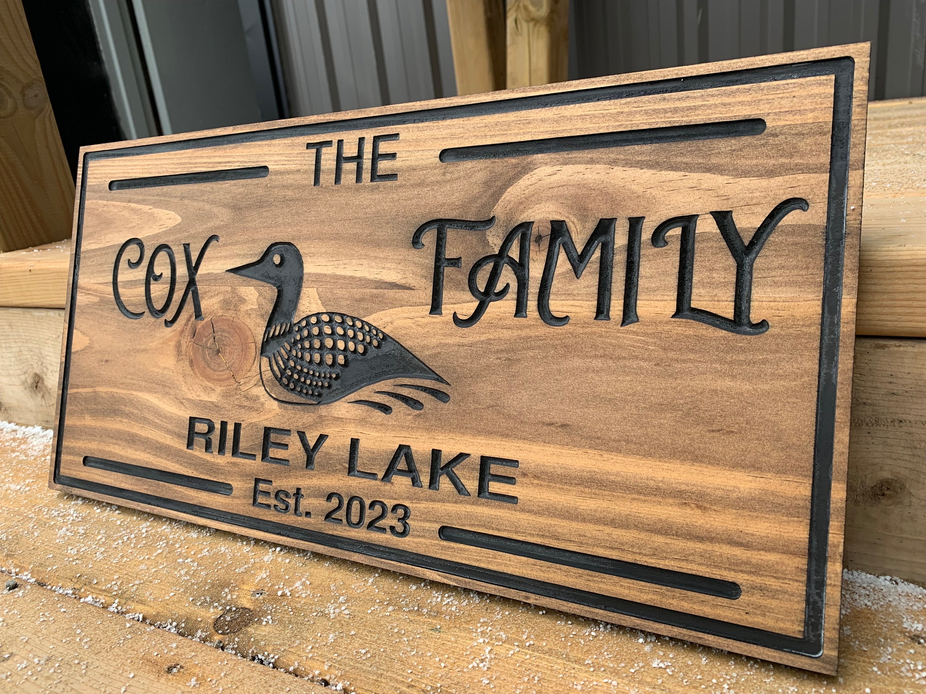 Unique Rustic Signs Custom Rustic Cottage Sign | Custom Engraved Lakehouse Sign | Outdoor ...