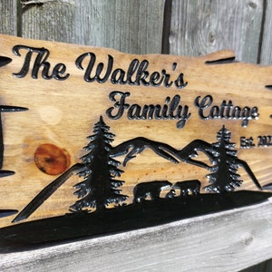 Custom Cottage Sign | Wood Cottage Sign | Anniversary Gift | Welcome to ...