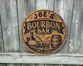 Custom Bar Sign | Personalized Wood Sign | Wooden Bar Sign | Custom Engraved Wood Sign | Irish Pub Sign | Drinking Sign