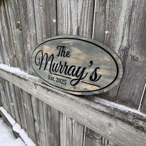 Wood Sign, Family Name Sign, Last Name Sign, Custom Wood Sign, Personalized Sign, Home Decor, Wall Decor, Wedding Gift, Custom Wood Signs image 2