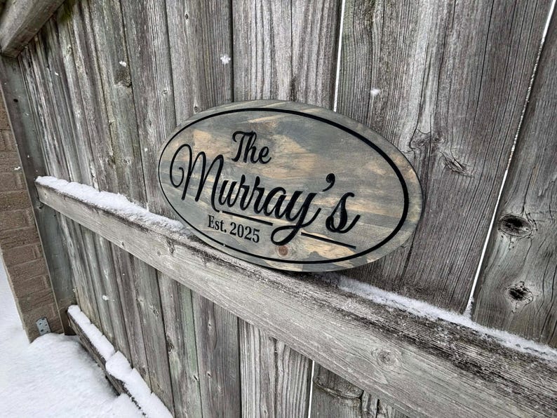 Wood Sign, Family Name Sign, Last Name Sign, Custom Wood Sign, Personalized Sign, Home Decor, Wall Decor, Wedding Gift, Custom Wood Signs image 2