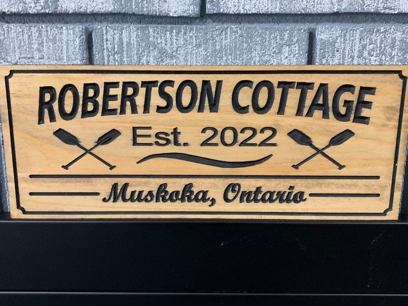Custom Cottage Sign Custom Engraved Sign Outdoor Cottage - Etsy Canada