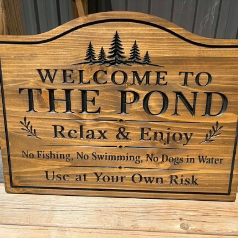 Pond Signs - Etsy