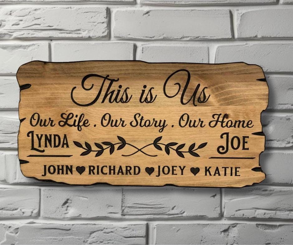Personalized Custom Wood Sign – Last Name, Family Name, Established ...