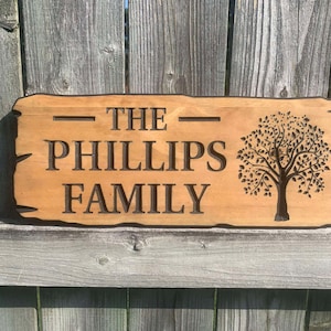 Custom Wood Sign – Family Name Sign, Last Name Wooden Sign, Personalized Home Wall Decor, Wedding, Anniversary, Housewarming Gift