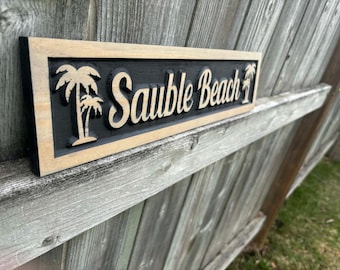 Personalized Last Name Sign | Custom family Name Sign | Personalized Trail Sign | Trail Sign | Wood Sign | Lake Sign | Beach House Sign