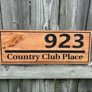 Home number signage | Address plaque | Street number | Wood Number Sign | Rustic address sign | Custom Outdoor Sign | Wooden Sign