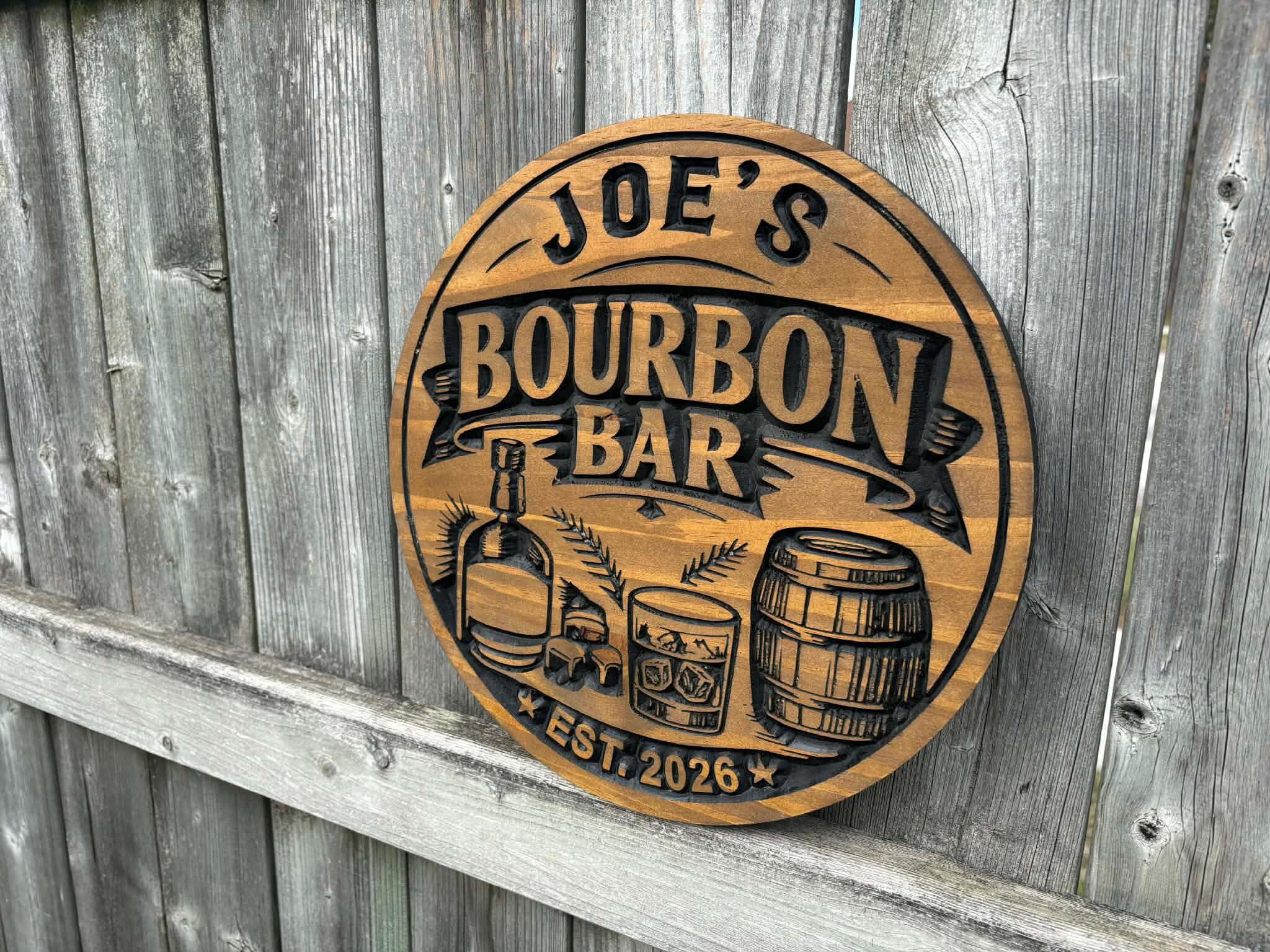 Custom Bar Sign | Personalized Wood Sign | Wooden Bar Sign | Custom ...