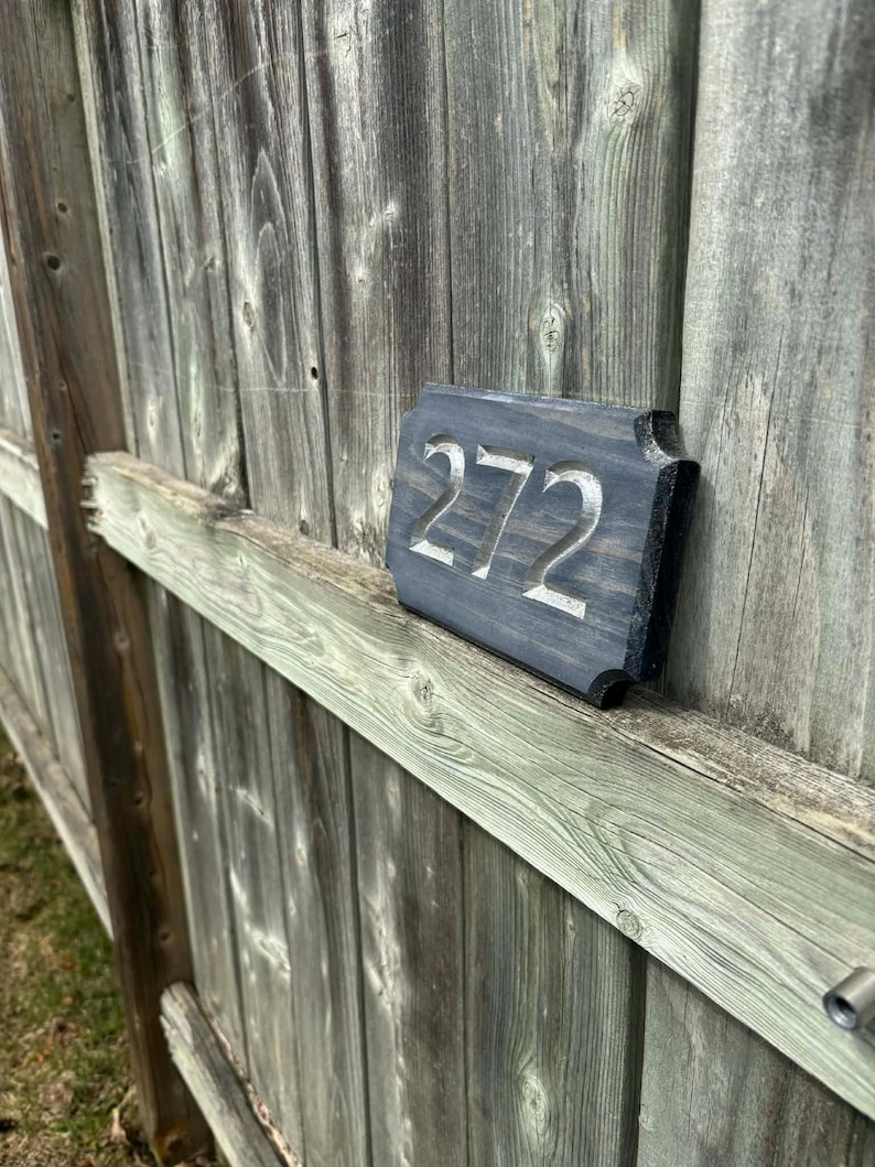 Wood Address Sign | Outdoorhouse Plaque | Personalized Gift | Numbers ...