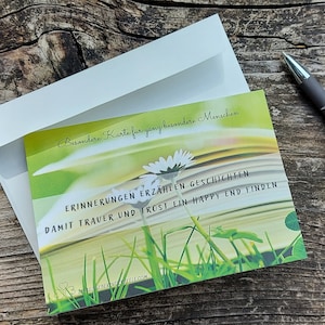 Trauerkarte für Texter Autor Lehrer Bücher Copywriter inkl Umschlag DIN A6