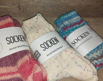 Socks banderole packaging cuff knitted socks To print 3 motifs per sheet Motif I.