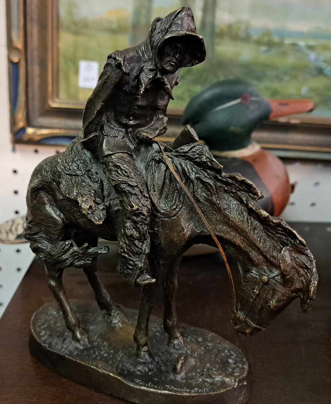 Remington norther Bronze Statue Etsy