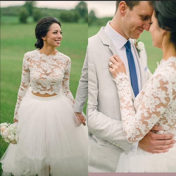 Bolero / Adorno de vestido de novia / Top envolvente / Encaje de chaqueta de novia /