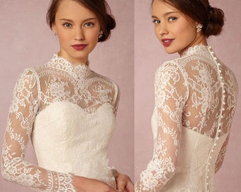 Bridal Lace Top | Bridal Jacket | Bolero | Marcellamoda |