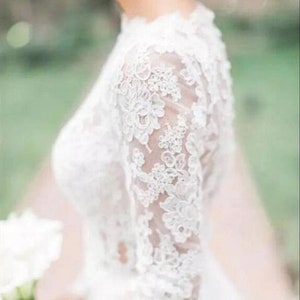 Wedding Dress Topper Modest Wedding Dress Forest Wedding Dress image 2