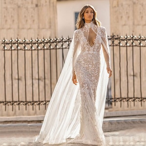 Etsy bridal clearance cape